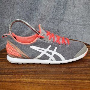 Asics MetroLyte Shoes Women’s 7.5 Gray Coral Lace Up Athletic Walking Sneakers
